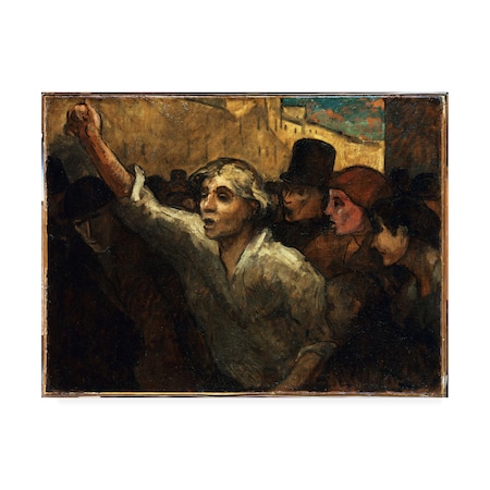 Daumier 'The Uprising' Canvas Art,35x47